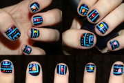 pacman_nails_by_myafko-d4sqn48