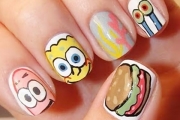 sponge-bob-funny-nails